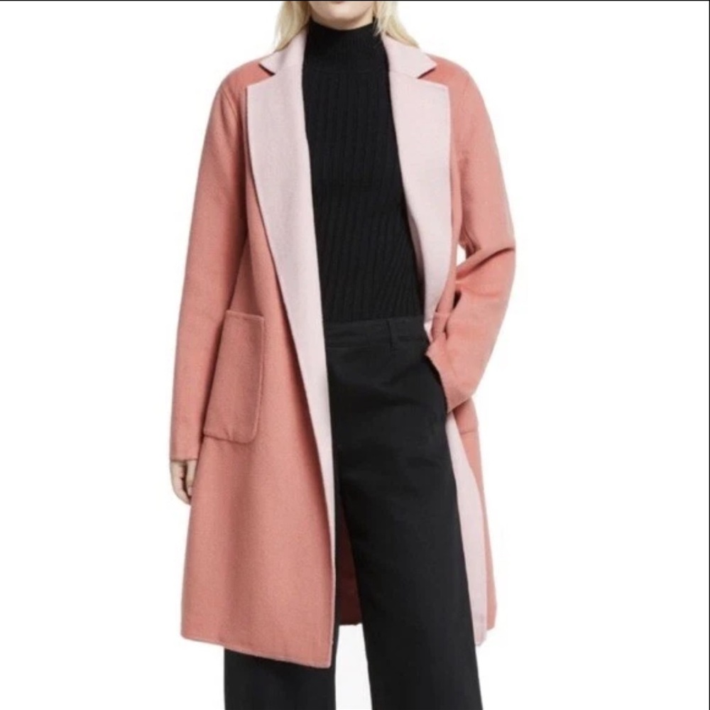 Lauren Ralph Lauren Reversible Coat Pink Macaron / Apricot Size L